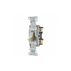 Hubbell Wall Switch,Ivory,1/2 HP,1-Pole Switch CSB115I