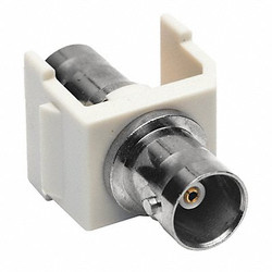 Hubbell Premise Wiring Coupler,BNC Connector,Pass Thru,F/F,Wht SFBOW