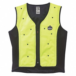 Chill-Its by Ergodyne Dry Cooling Vest,Lime,72 hr.,XL 6685