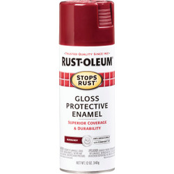 Rust-Oleum Stops Rust Burgundy Gloss 12 Oz. Anti-Rust Spray Paint 7768830