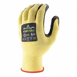 Showa Glove,A4,Black/Yellow,L Size 4561L-08