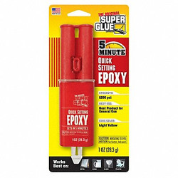 Super Glue Epoxy Adhesive,Syringe,1:1 Mix Ratio SY-QS