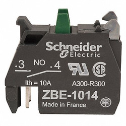 Schneider Electric Contact Block,1NO Slow Break,22mm ZBE1014
