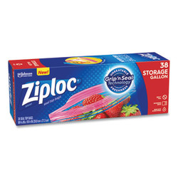 Ziploc® BAGS,ZIPLOC,STRG,GAL,9/38 351154