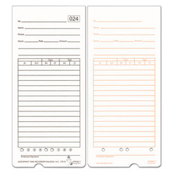 Acroprint® CARD,F/ATR480 TIMECLK,WH 09-9115-000