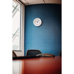Global Industrial White Wall Clock 12"" - Plastic