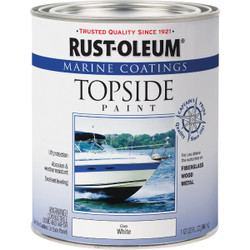 Rust-Oleum Gloss Marine Boat Topside Paint, White, 1 Qt. 396959