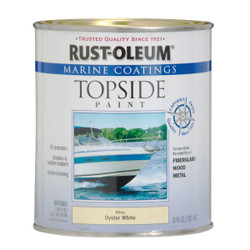 Rust-Oleum Gloss Marine Boat Topside Paint, Oyster White, 1 Qt. 207001