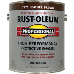 Rust-Oleum VOC for SCAQMD Professional Enamel, Leather Brown, 1 Gal. 242250