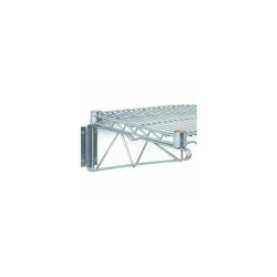 Nexel Silver Epoxy Fixed Single Shelf Wall Mount Bracket 24""D
