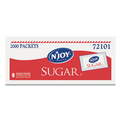 N\\'Joy Sugar Packets, 0.1 Oz, 2,000 Packets/box SUG72101