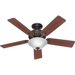 Hunter Pro's Best 5-Minute 52 In. New Bronze Ceiling Fan with Light Kit 53250