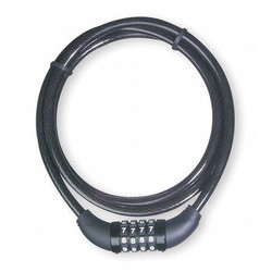 Master Lock Cable Lock,60 in,Braided Steel,Black 8119DPF