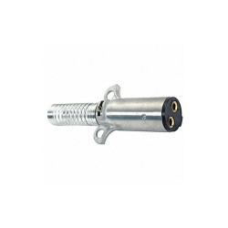 Velvac T-Grip Plug,Two Pole,Brass 593116