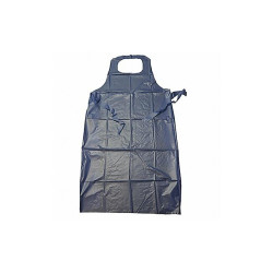 West Chester Protective Gear Bib Apron,45inLx36inW,Blue,6 mil,PK12 UE6B-45