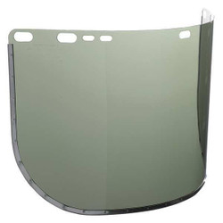 Jackson Safety Face Shield Visor,Light Green,3/64inT  29082