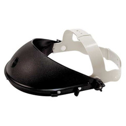 Jackson Safety FaceShieldCrwn,Blk,Polyethylene 29076