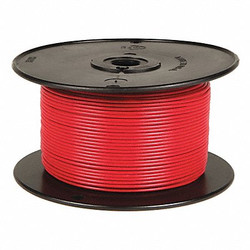 Grote Primary Wire,18 AWG,1 Cond,100 ft,Red  87-9000