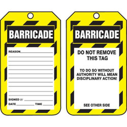 Accuform Safety Tag,5 3/4in H,3 1/4in W,PK25 TAB107CTP