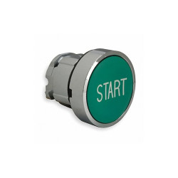Schneider Electric Flush Push Button,Green,Non-Illum,22mm ZB4BA333