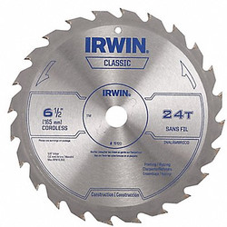 Irwin Circular Saw Blade,6 1/2 in Blade 15120