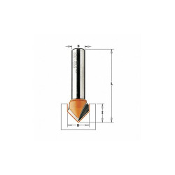 Cmt V-Groove Cut Profile Router Bit,1/4" 815.064.11