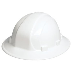 Erb Safety Hard Hat,Type 1, Class E,Ratchet,White 19911