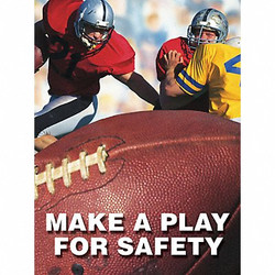 Accuform Safety Poster,22 in x 17 in,Plastic SP124506L