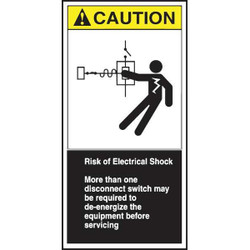 Accuform CEMA Label,6 in x 3 in,Vinyl,PK5 LECN686