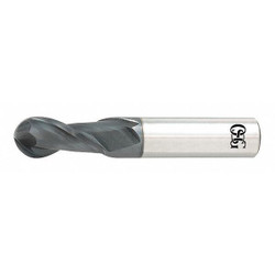 Osg Ball End Mill, 0.0625 in, Carbide HP421-0625-BN