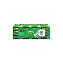3m Office Tape,83.3 ft,3/4 in,2.3 mil,PK16 810K16