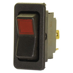 Eaton LightedRockerSwitch,Black,Off/MomentOn 8005K35N313V22
