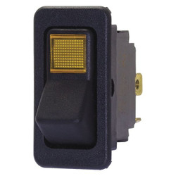 Eaton LightedRockerSwitch,Black,Off/MomentOn 8005K35N313V42