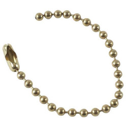 Brady Chain,4 1/2 in L,Brass,PK100  23306