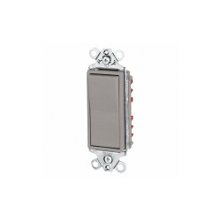 Bryant Wall Switch,20A,Gray,1-Pole Type,Rocker 9901GRY