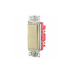 Bryant Wall Switch,20A,Ivory,4-Way Type,Rocker 9904I