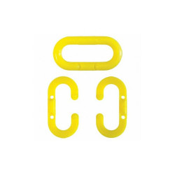 Mr. Chain Chain Link,1-1/2 In.,Yellow,Acetal,PK10 30702-10