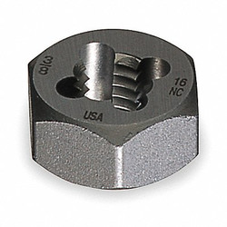 Cleveland Hex Threading Die,5/16"-24,HSS  C65605