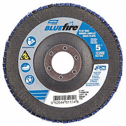 Norton Abrasives Fiber Disc,5 in Dia,7/8in Arbor,P36 Grit 66254461174