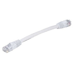 Monoprice Patch Cord,Cat 6,Booted,White,0.5 ft. 7506