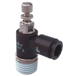 Legris Mini Flow Control,R1/8in BSPT,Meter Out 7665 06 10