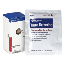 First Aid Only Burn Dressing,4"L,4"W FAE-6201