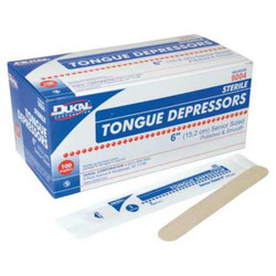 Unimed Midwest Tongue Depressor,Sterile,6In.,PK100 DSTD313314