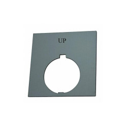 Eaton Legend Plate,Square,Up,Black HT8SP35