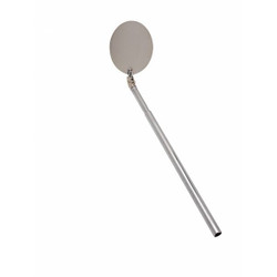 General Tools Inspection Mirror,Round,Metal,9 3/4"-26" 5563