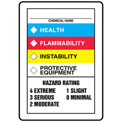 Accuform Chemical Label,10 In. H,7 In. W ZFD844VS