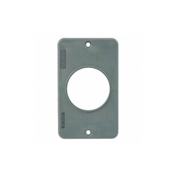 Hubbell Wiring Device-Kellems Outlet Box Plate,For 1.56 In dia. Device HBL3055