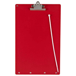 Brady Lockout Clipboard,Red  LOCB