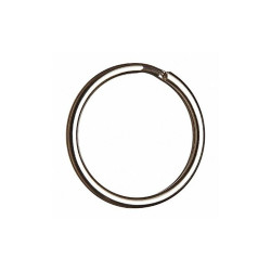 Brady Key Ring,Silver,1 in.,PK10 58973
