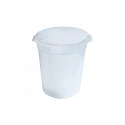 Crestware Round Container,8 1/4 in L,White RCW4